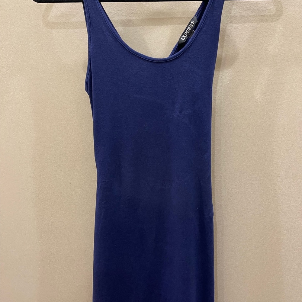 Blue Maxi Dress with slit